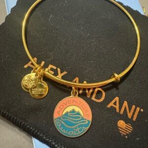 Alex and Ani Gold 'Adventure Awaits' Charm Bracelet